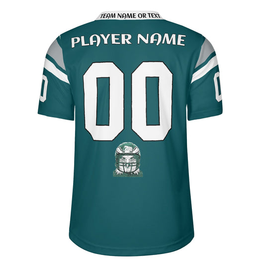 Night Game Midnight Green Football Jersey - Eagle Vibe - Personalized Name & Number