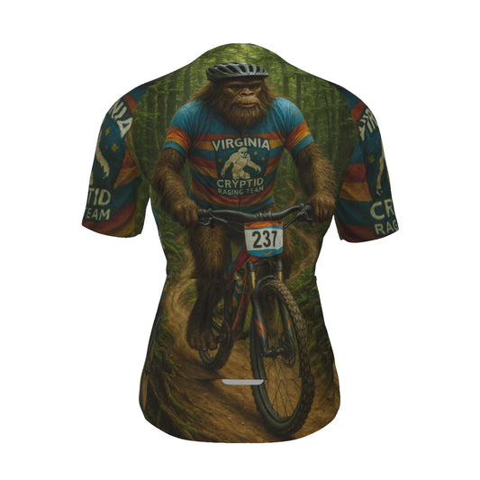 Virginia Bigfoot All-Over Print Raglan Men's Cycling Jersey