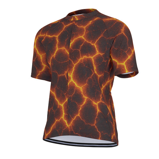 HOT LAVA All-Over Print Raglan Men's Cycling Jersey
