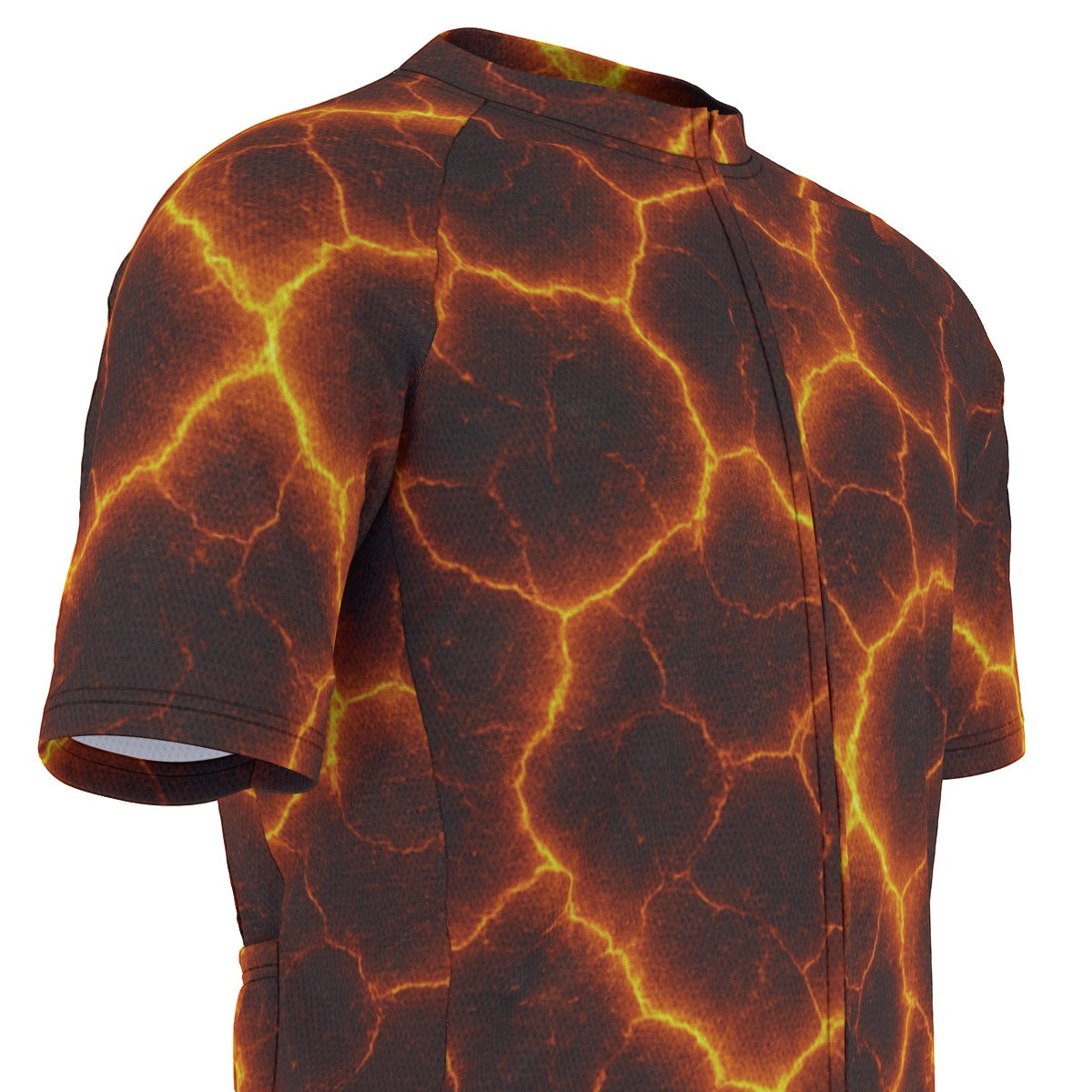 HOT LAVA All-Over Print Raglan Men's Cycling Jersey