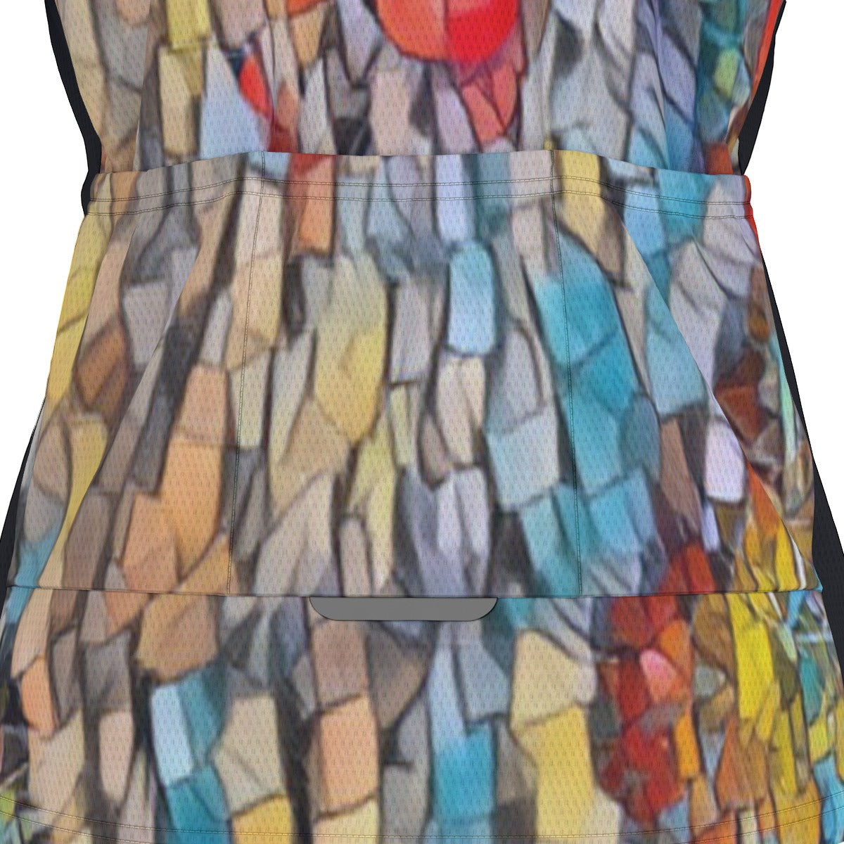 Dog Mosaic All-Over Print Raglan Men's Cycling Jersey