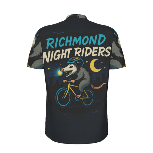 Richmond Night Riders All-over Print Men's MTB Jersey With Black Zipper