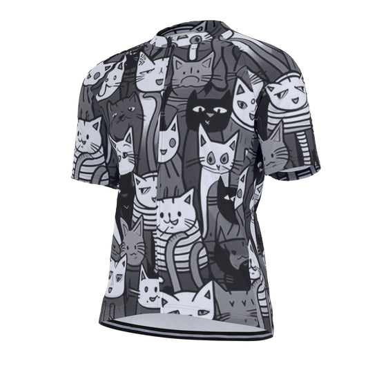 PURR-FECT RIDE All-Over Print Raglan Men's Cycling Jersey