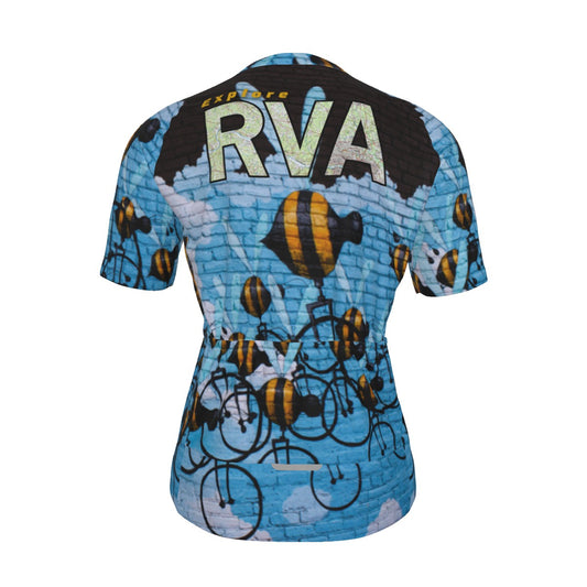 Bee Cycles All-Over Print Raglan Men's Cycling Jersey