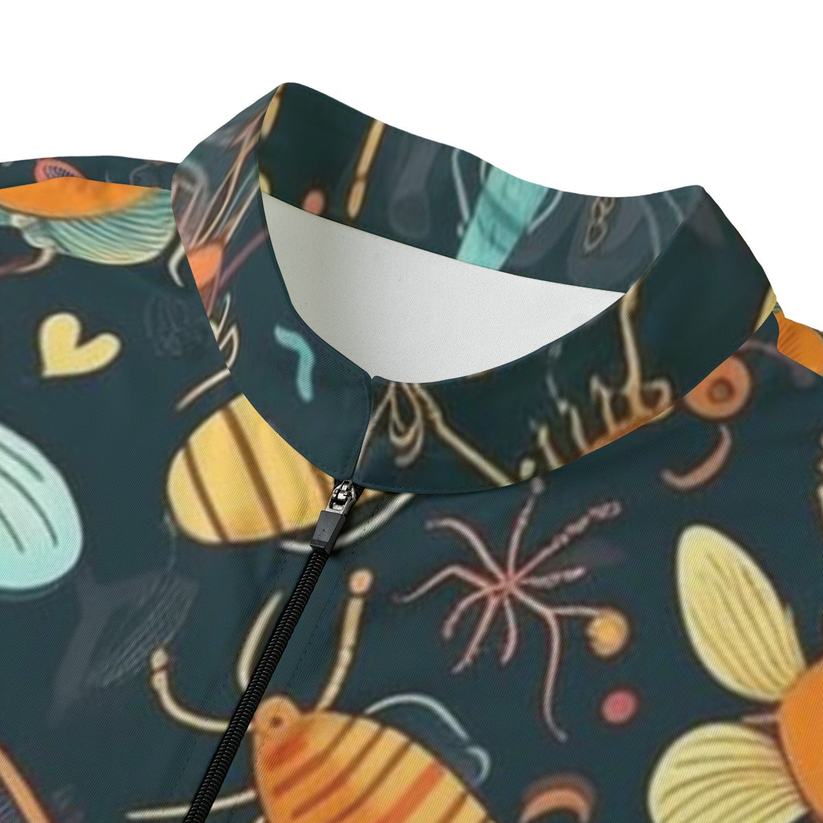 You BUG ME All-over Print Men's MTB Jersey With Black Zipper