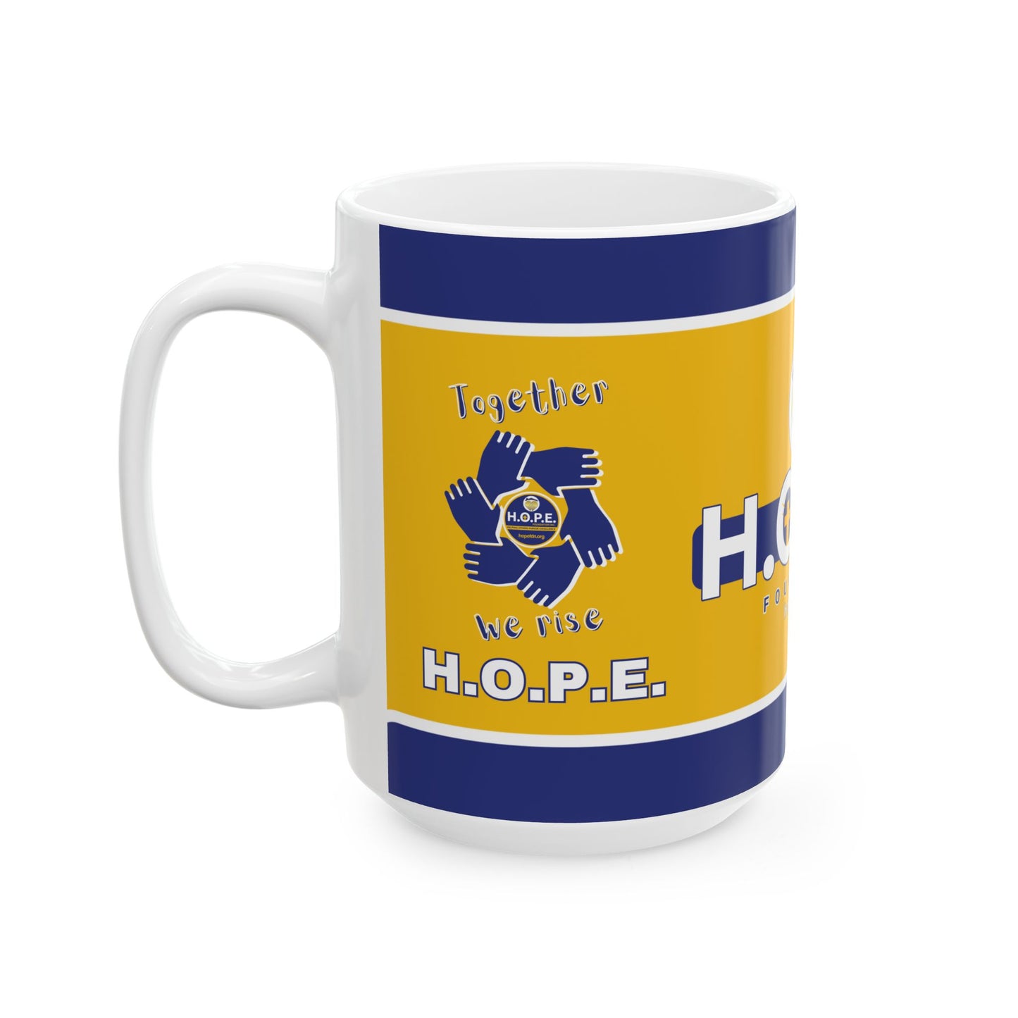 Inspirational Ceramic Mug for HOPE Supporters - Perfect for Gifts, Coffee Lovers, Fundraising, Charity Events, and Daily Inspiration
