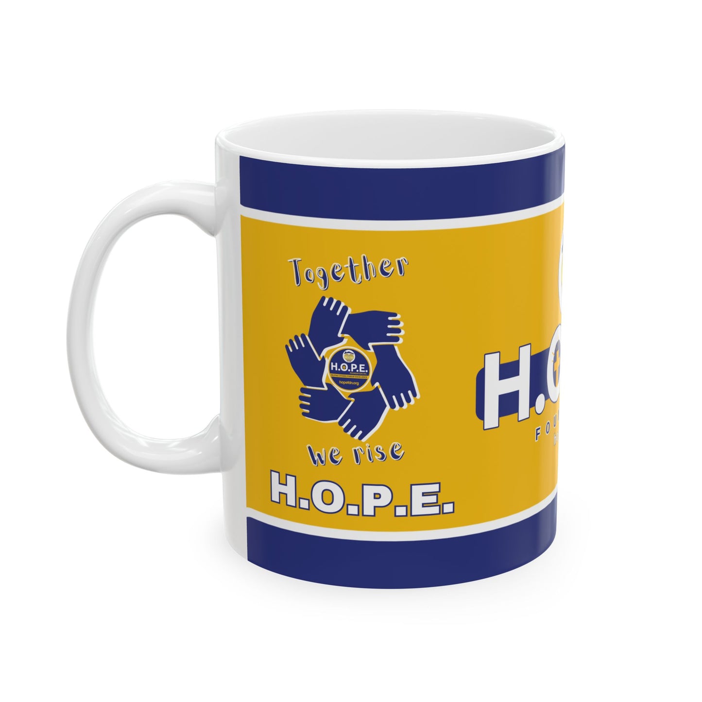 Inspirational Ceramic Mug for HOPE Supporters - Perfect for Gifts, Coffee Lovers, Fundraising, Charity Events, and Daily Inspiration