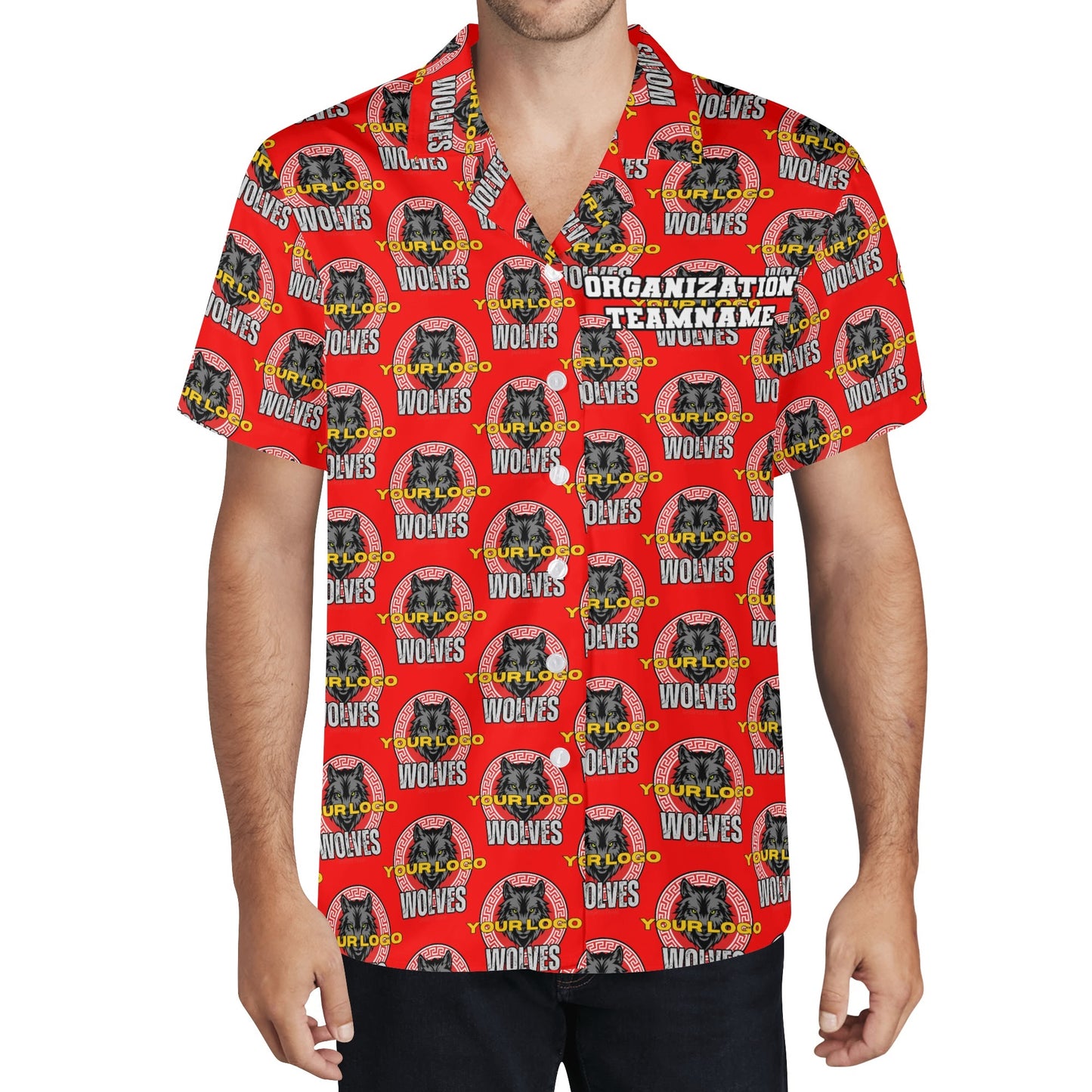 Custom LOGO Team Casual Hawaiian Shirt