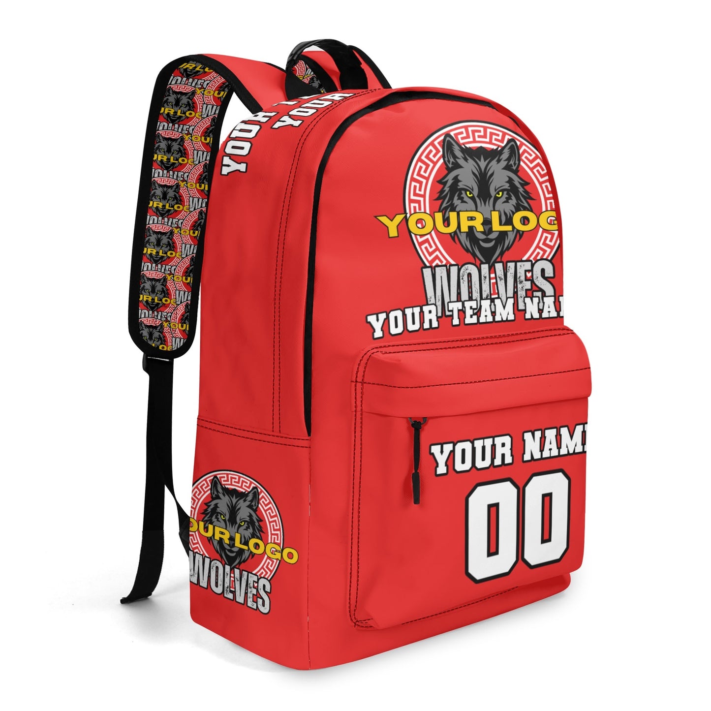 Custom Personalized 17 Inch Twill (PU) Leather School Backpack