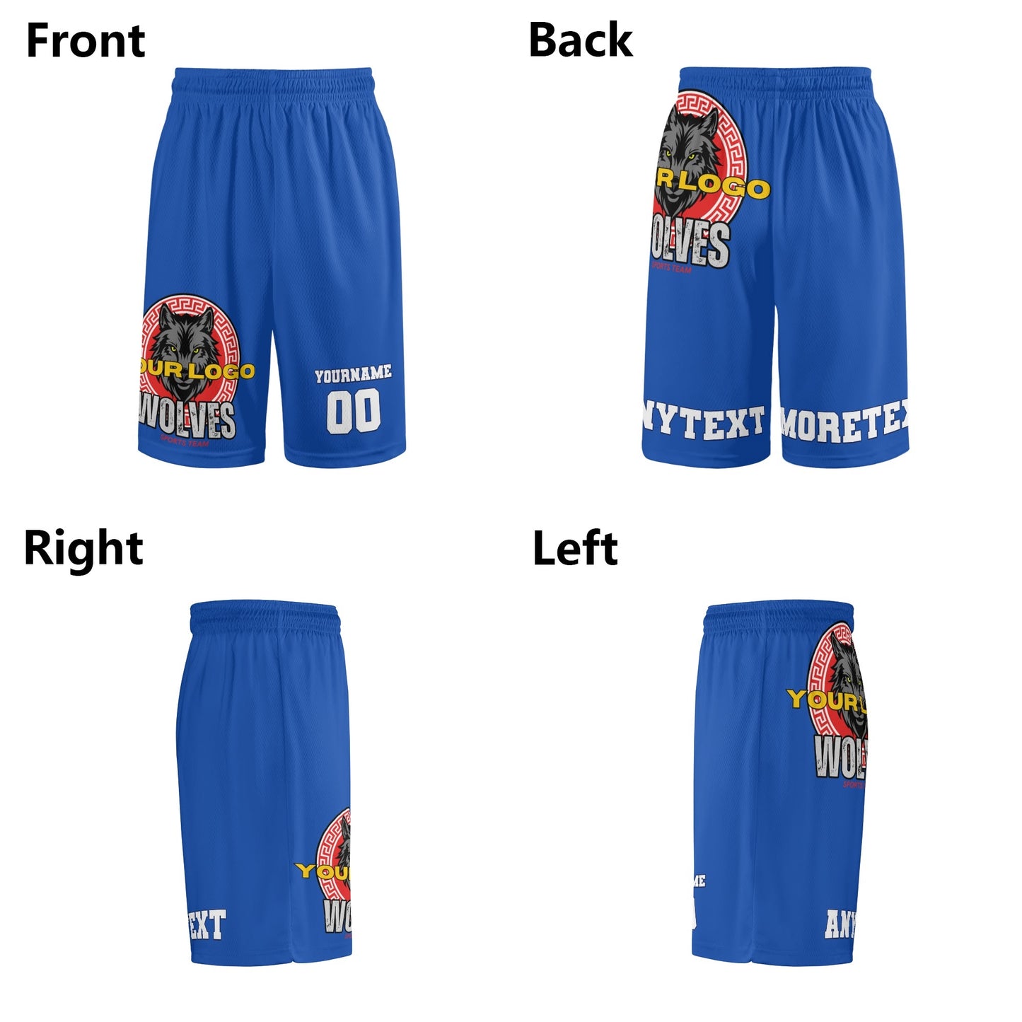 Custom Personalized Mesh Workout Shorts