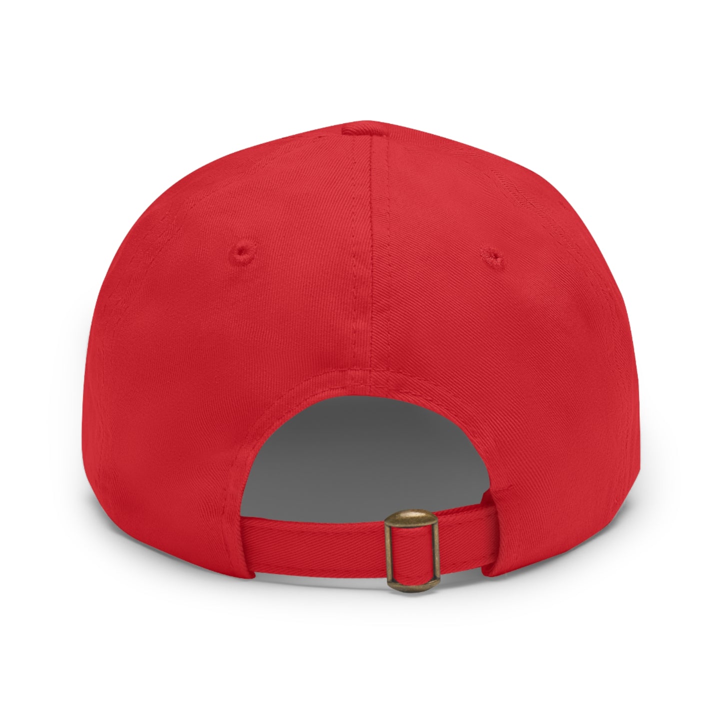 USA 25 Bald Eagle Leather Patch Dad Hat — Patriotic Round Patch Cap