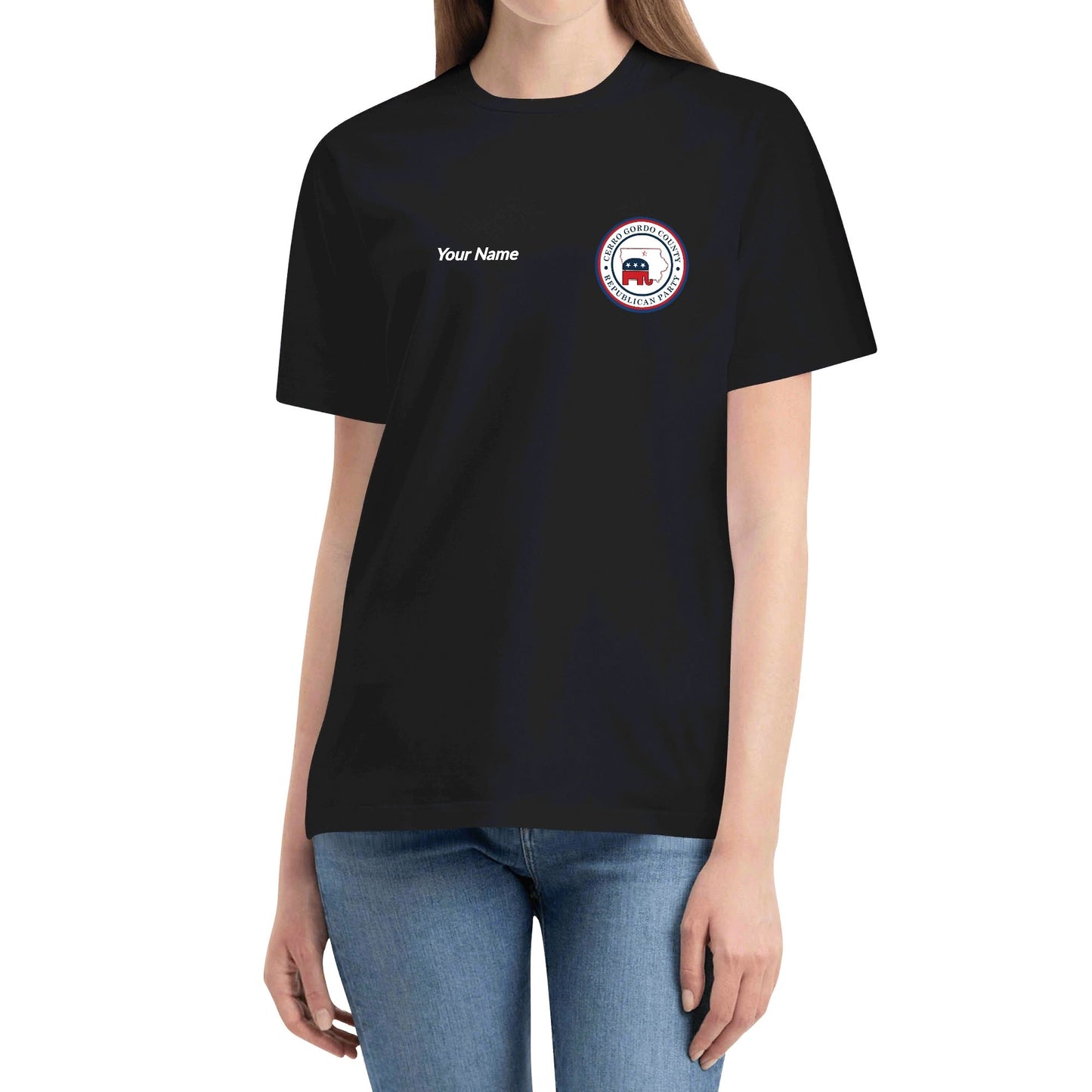 Cerro Gordo GOP Double Side Printed in US -Unisex Crew Neck Short Sleeve T Shirts