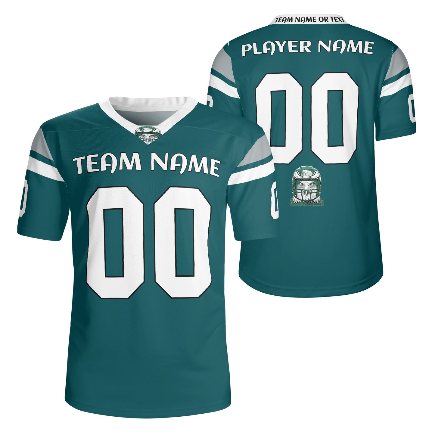 Night Game Midnight Green Football Jersey - Eagle Vibe - Personalized Name & Number