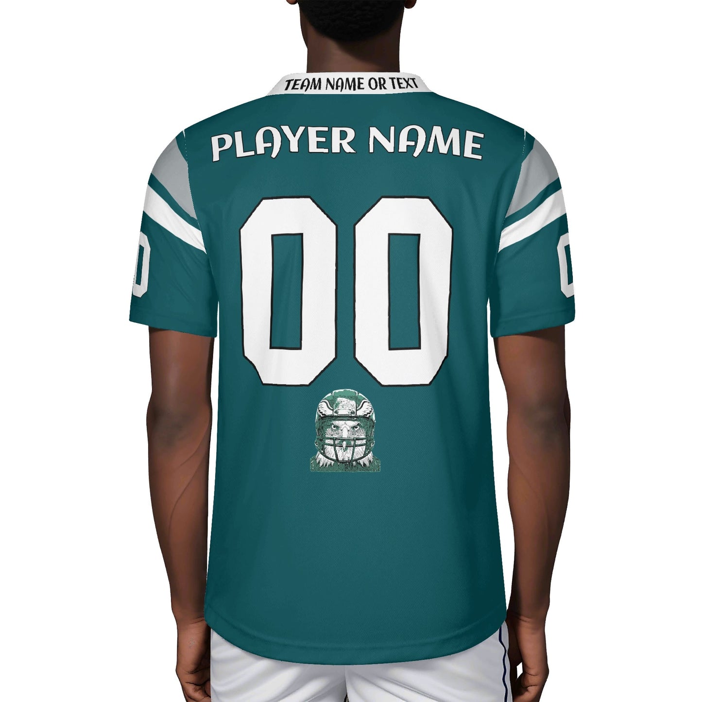 Night Game Midnight Green Football Jersey - Eagle Vibe - Personalized Name & Number