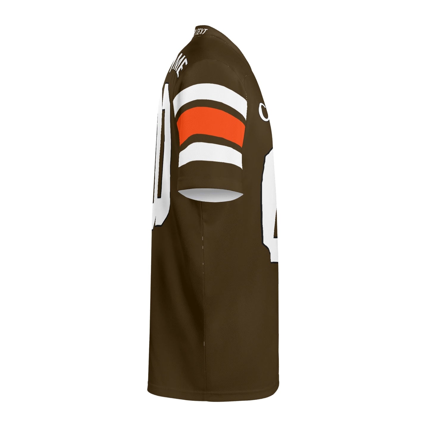 Rust-Belt Grit Brown/Orange Football Jersey - Custom Name & Number - Game-Day Mesh