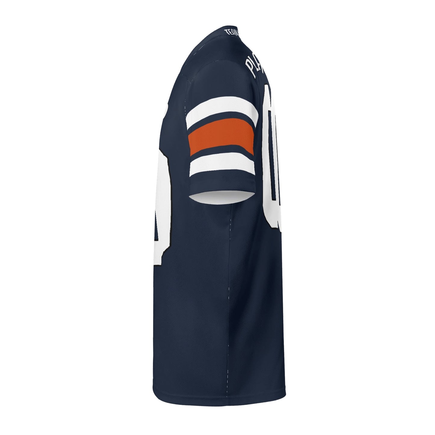 Sideline Swagger Jersey - Navy-Orange - Custom Name & Number - Game-Day Comfort