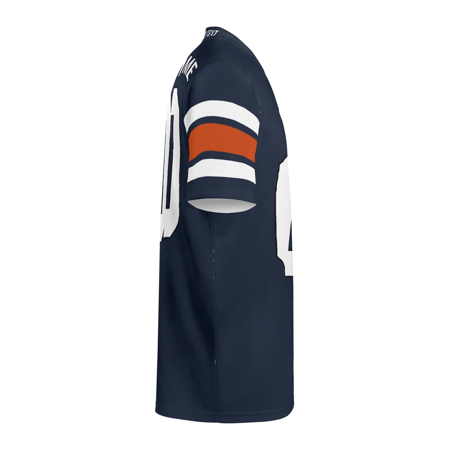 Sideline Swagger Jersey - Navy-Orange - Custom Name & Number - Game-Day Comfort