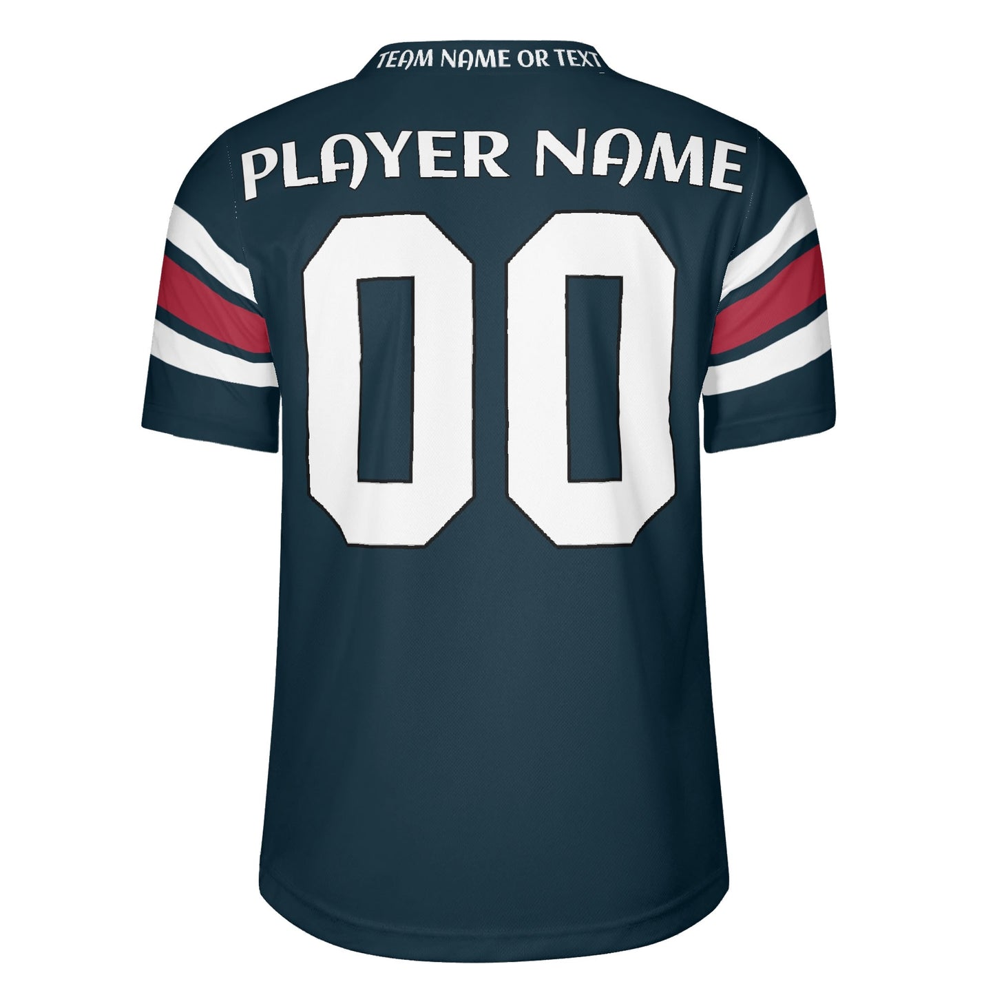 Space City Blue Football Jersey – Custom Name & Number – Stadium-Ready Mesh