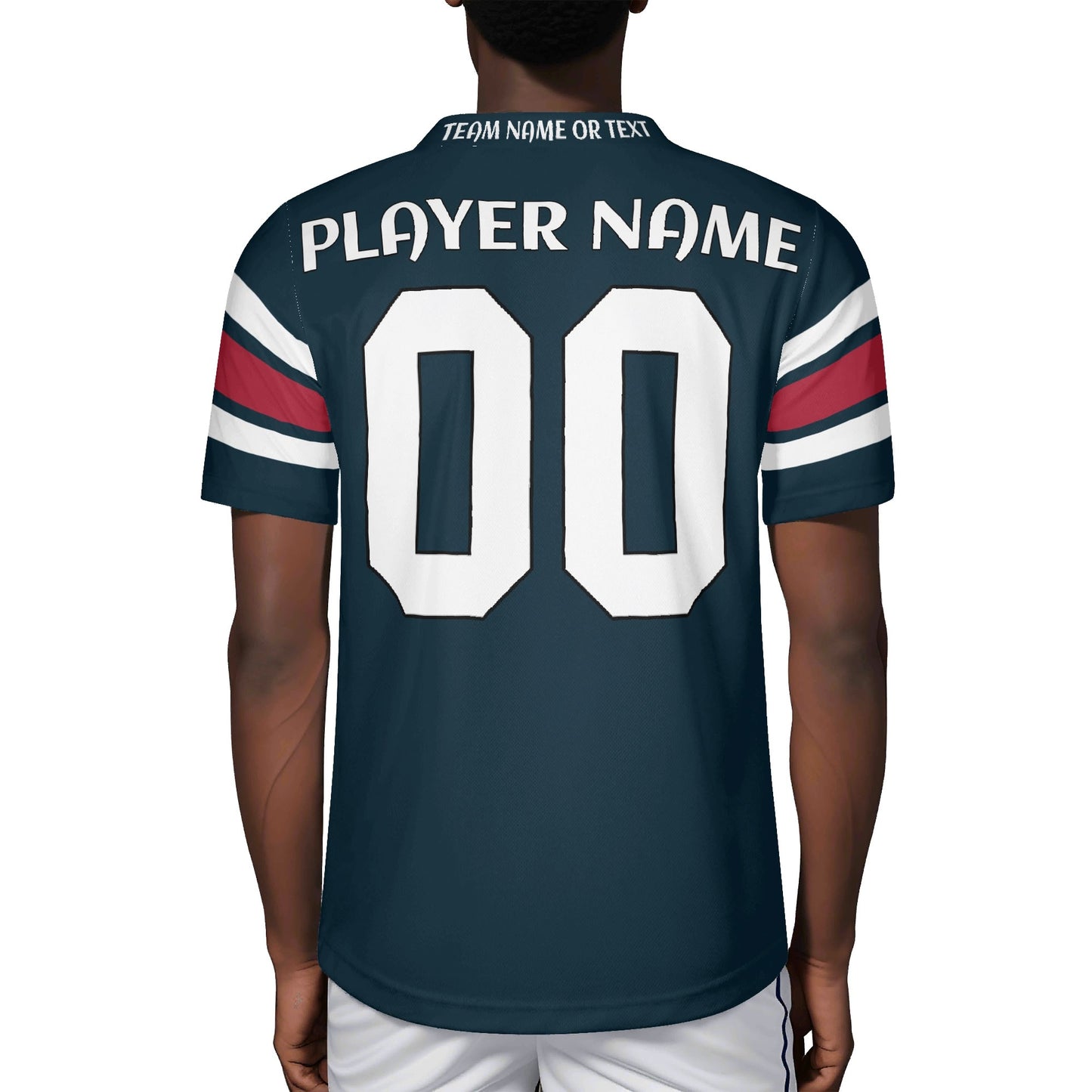 Space City Blue Football Jersey – Custom Name & Number – Stadium-Ready Mesh