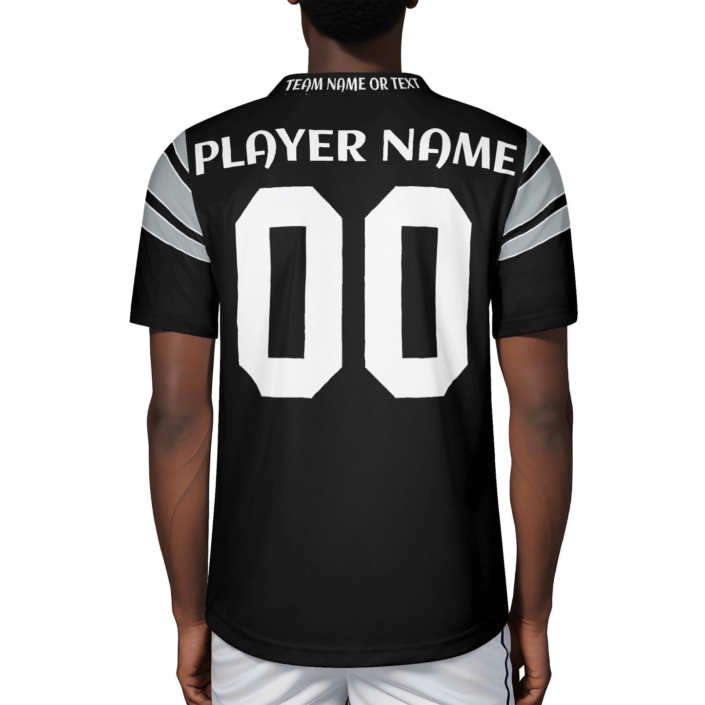 Vegas Desert Night Black-Silver Gridiron Jersey - Personalized Name & Number - Pro-Look Finish