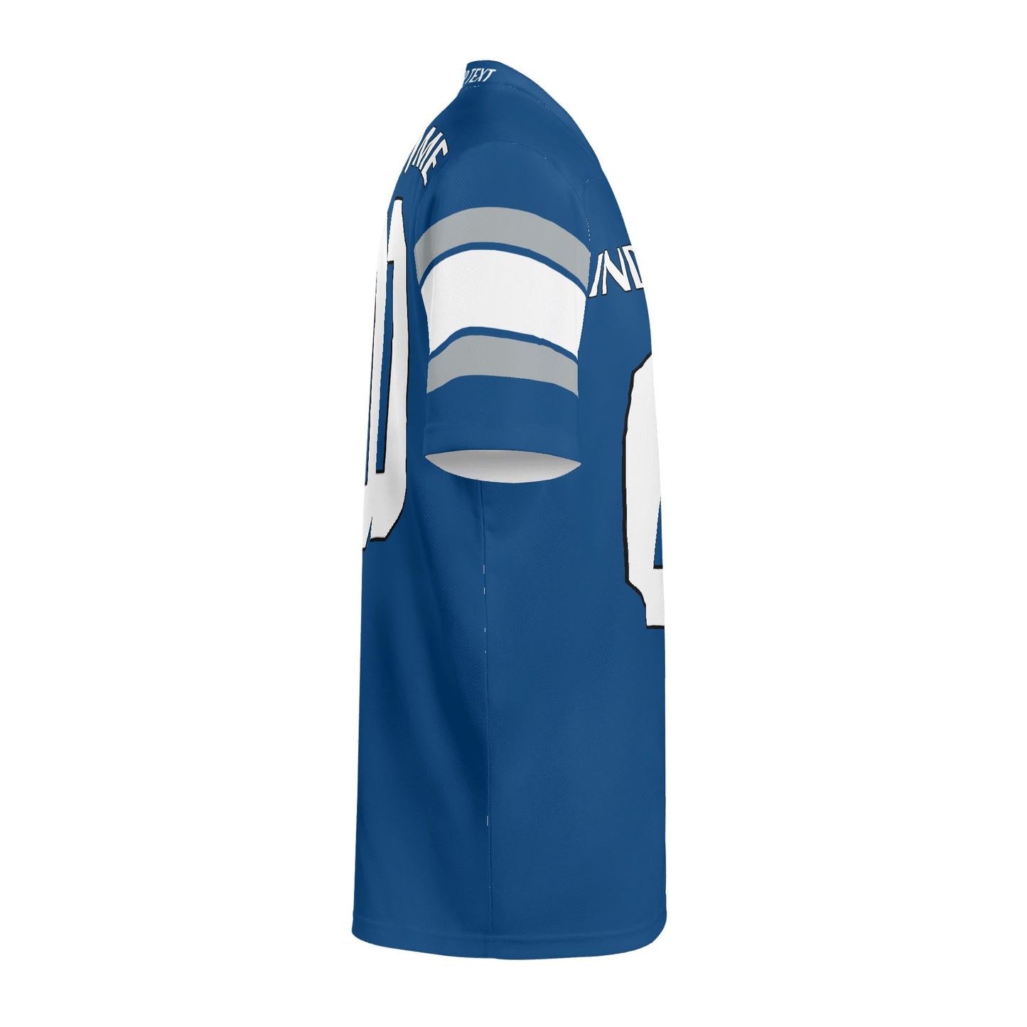 Indy Speedway Blue Wordmark Football Jersey - Custom Name & Number - Quick-Dry Mesh