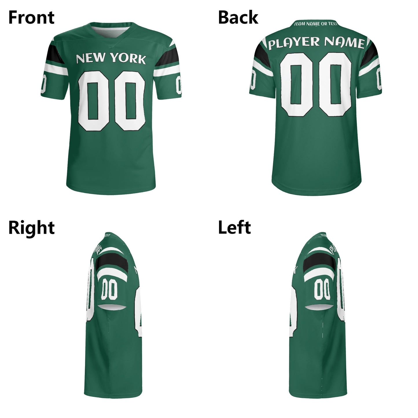 New York City Pride Green/White Jersey - Personalized Name & Number - Quick-Dry Comfort