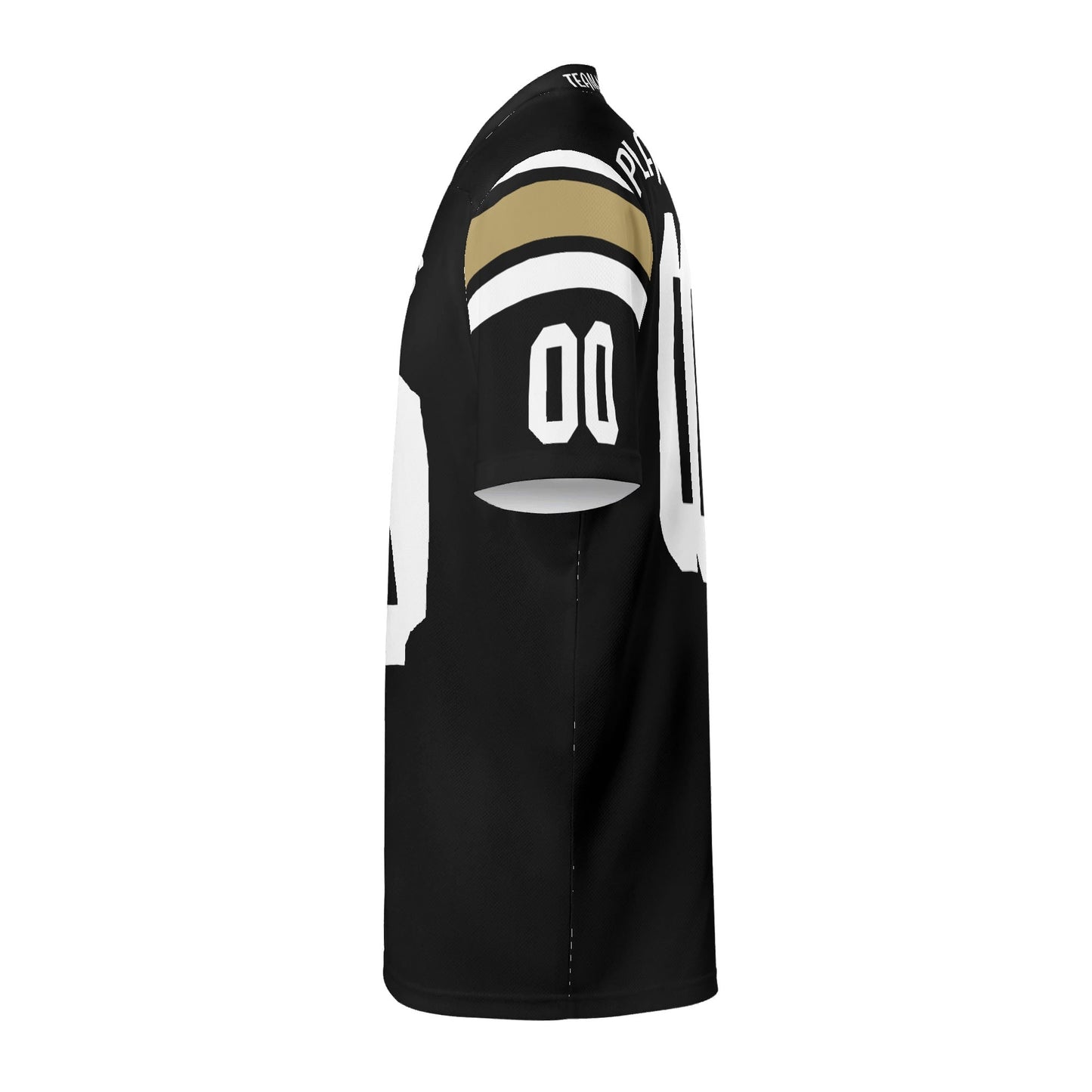 Nawlins Bayou Black/Gold Wordmark Jersey - Custom Name & Number - Stadium-Ready Mesh