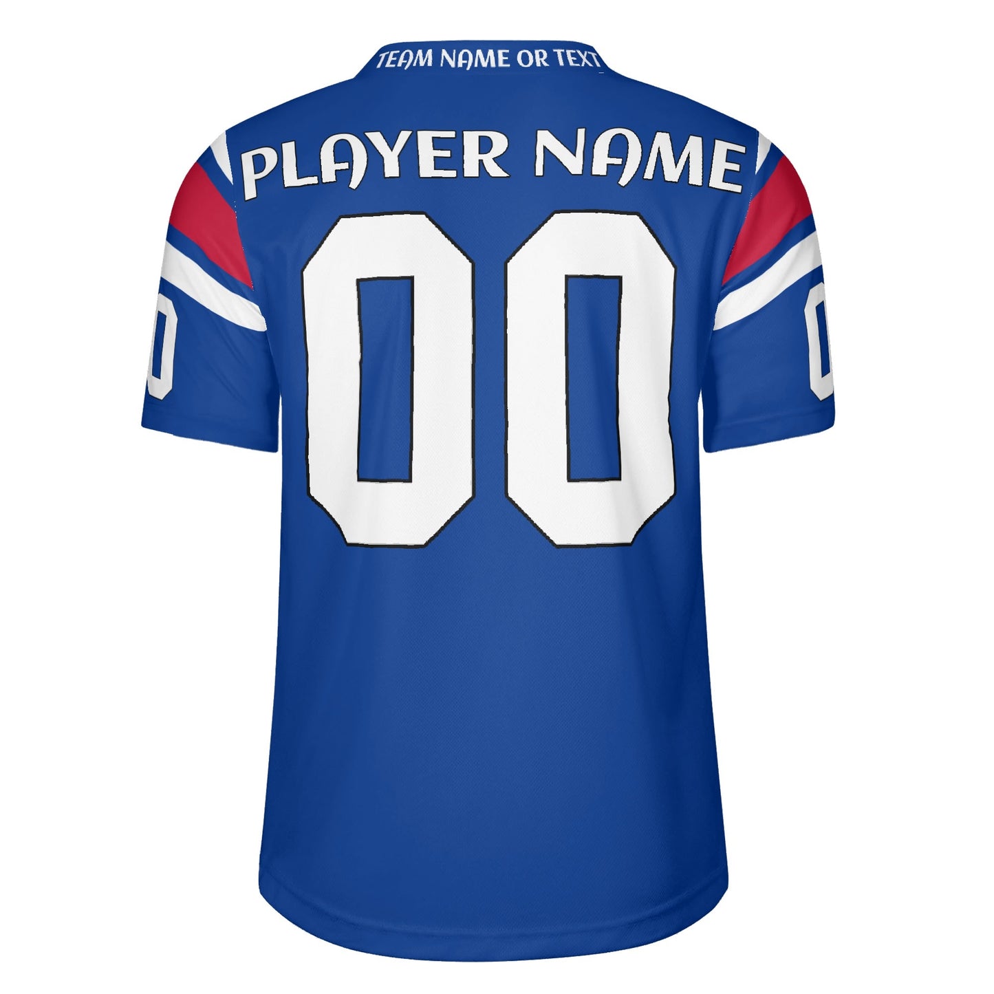 Lake-Effect Royal Blue Football Jersey - Custom Name & Number - Stadium-Ready Mesh