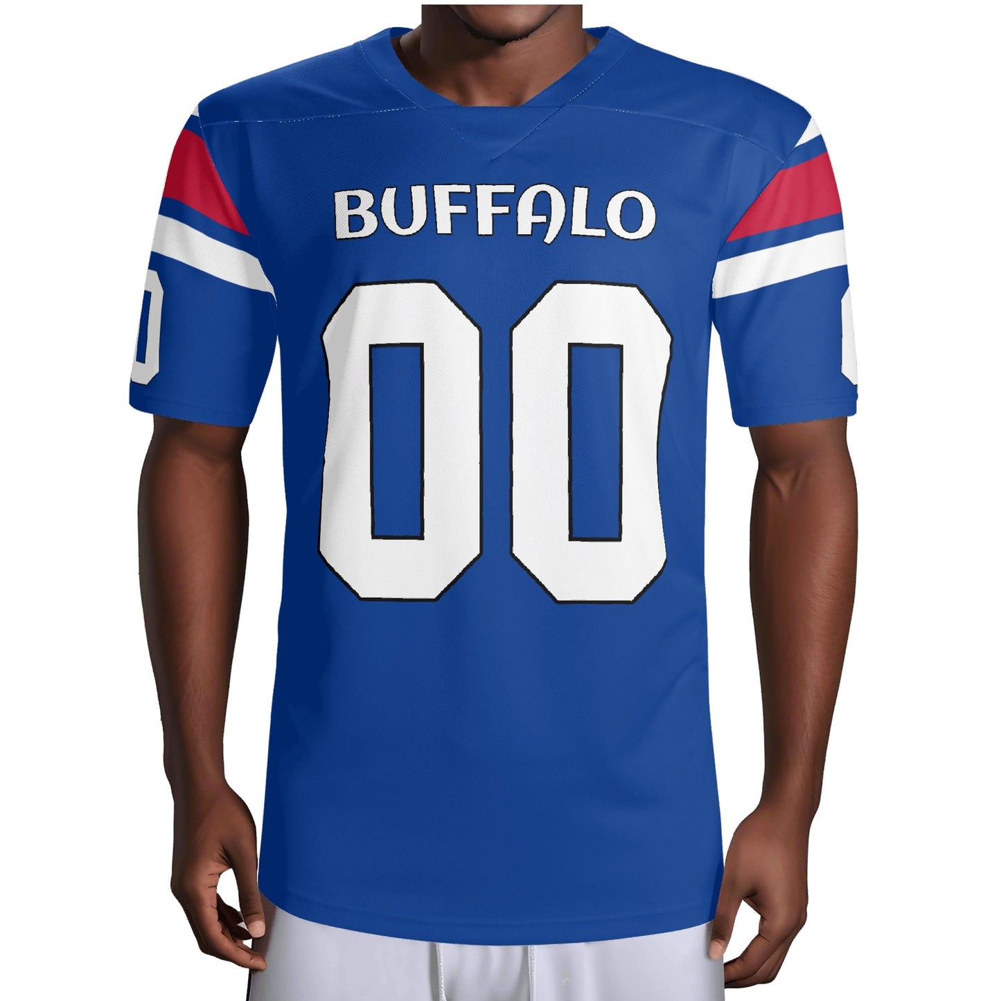 Lake-Effect Royal Blue Football Jersey - Custom Name & Number - Stadium-Ready Mesh