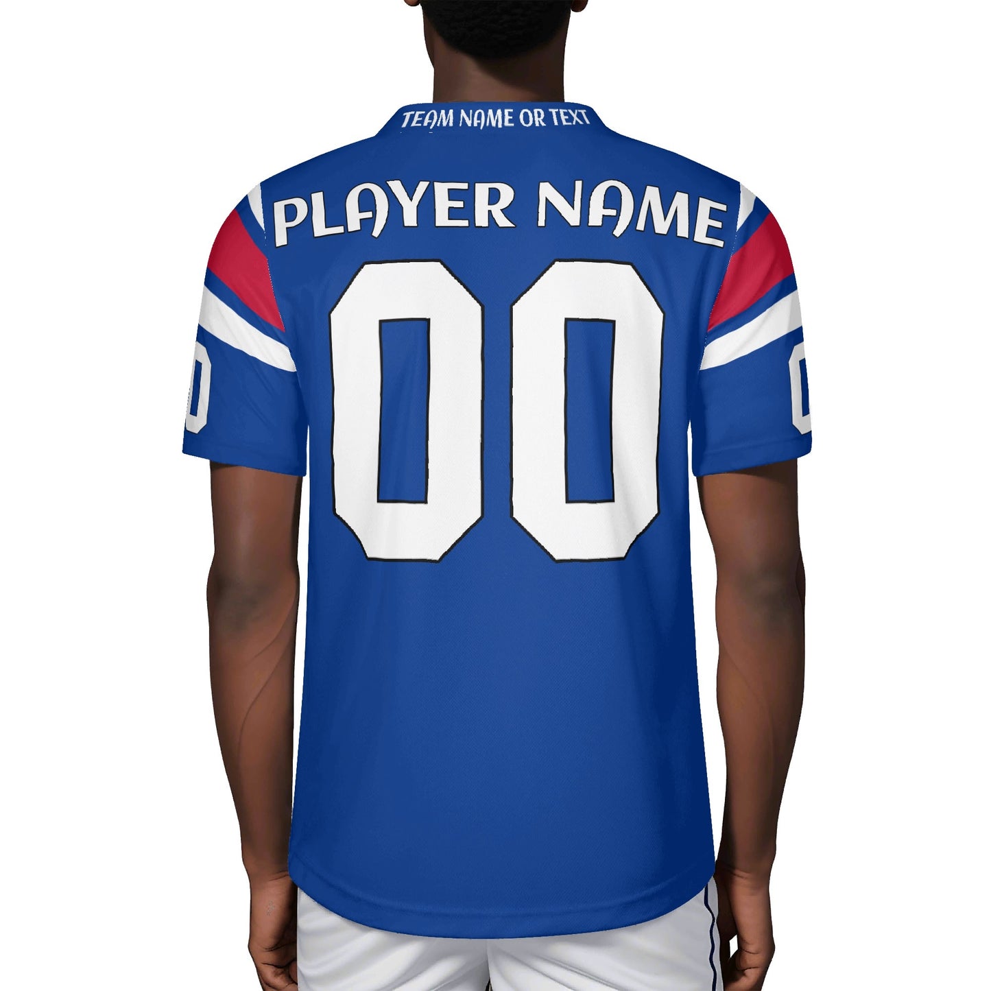 Lake-Effect Royal Blue Football Jersey - Custom Name & Number - Stadium-Ready Mesh
