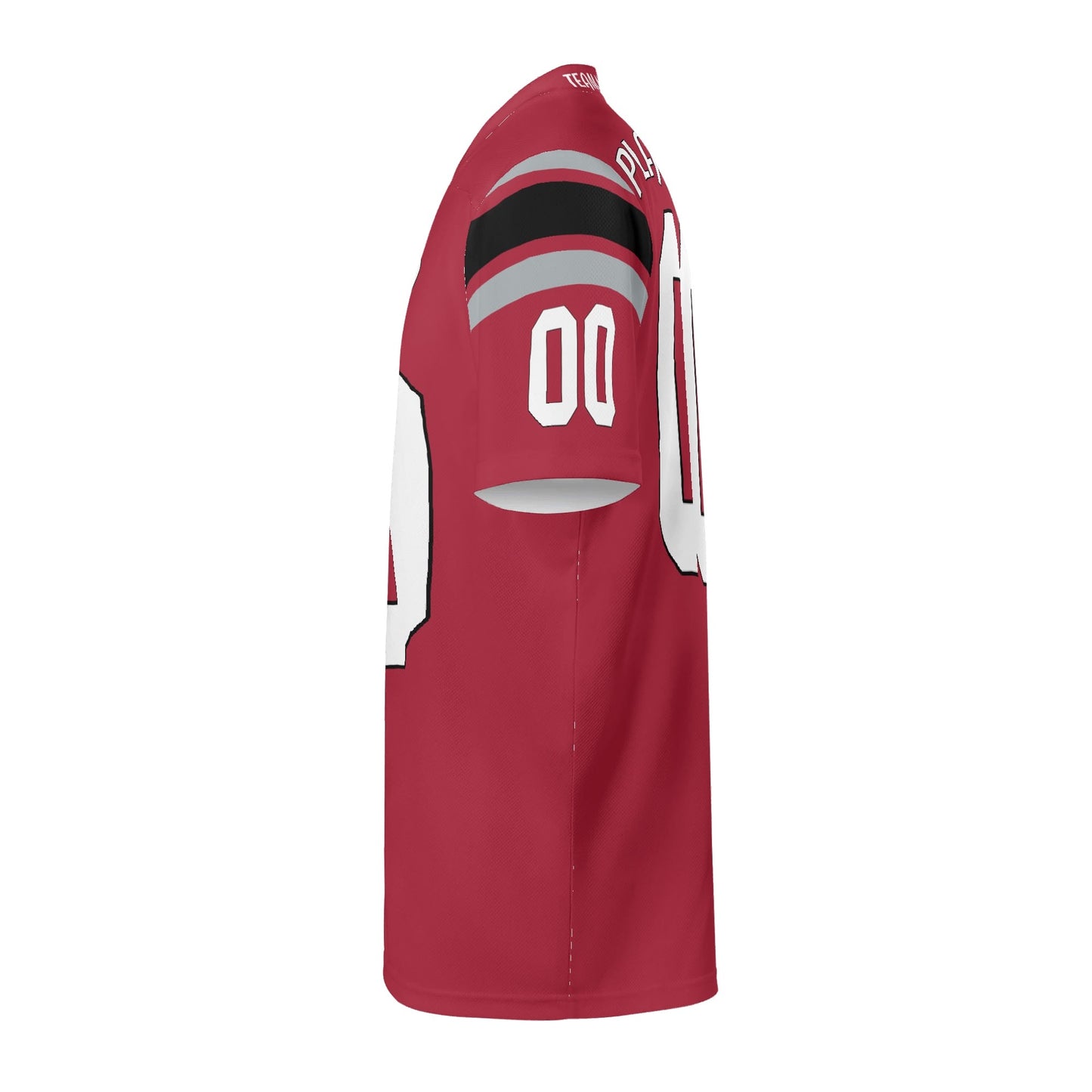 Southern Swagger Red/Black Football Jersey - Custom Name & Number - Stadium-Ready Mesh