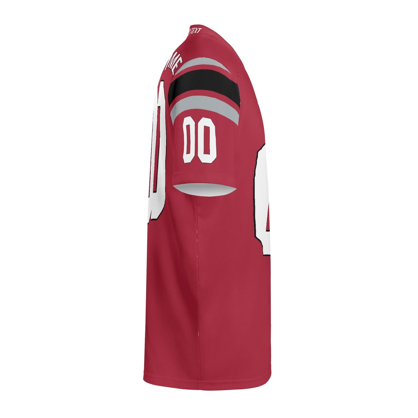 Southern Swagger Red/Black Football Jersey - Custom Name & Number - Stadium-Ready Mesh