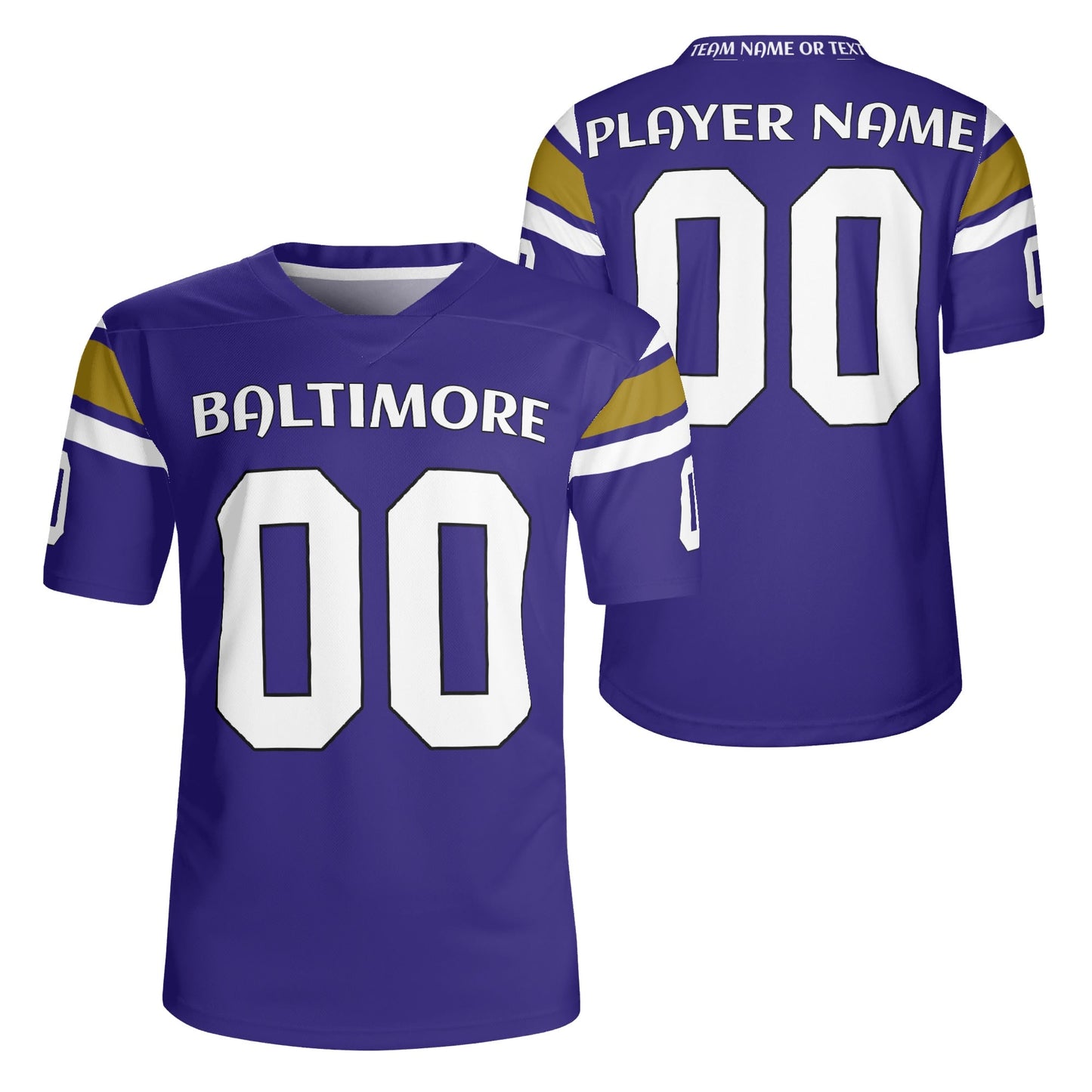 Purple Black City Pride Jersey - Custom Name & Number - Pro-Look Mesh
