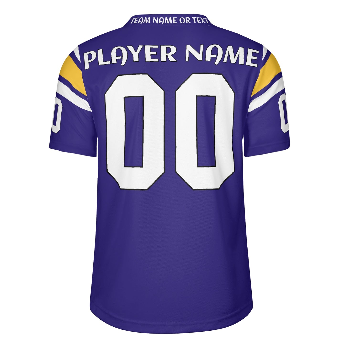 Purple/Gold Gridiron Jersey - Custom Name & Number - Stadium-Ready Mesh