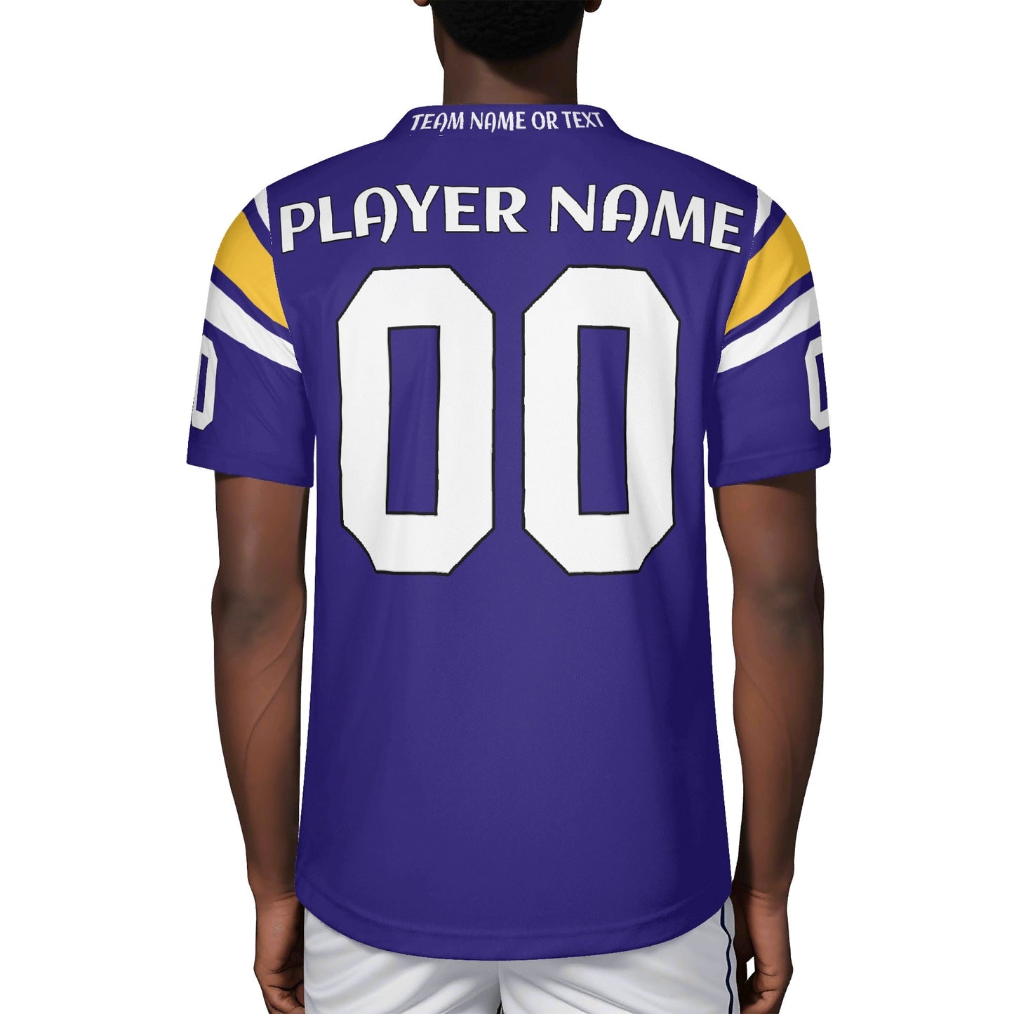 Purple/Gold Gridiron Jersey - Custom Name & Number - Stadium-Ready Mesh