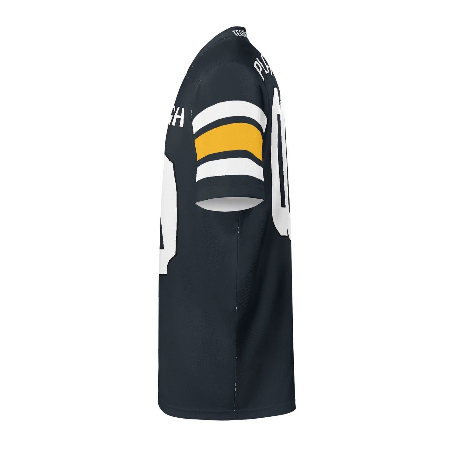 Black/Gold Football Jersey - Custom Name & Number - Built for Game-Day Heat