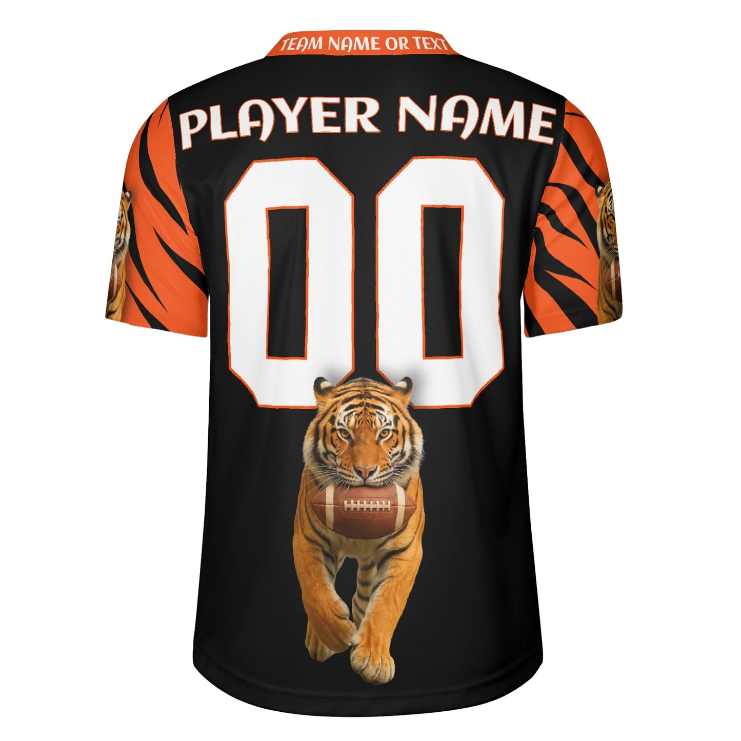Orange/Black Bengal Tiger Gridiron Jersey – Personalized Name & Number – Pro-Look Finish