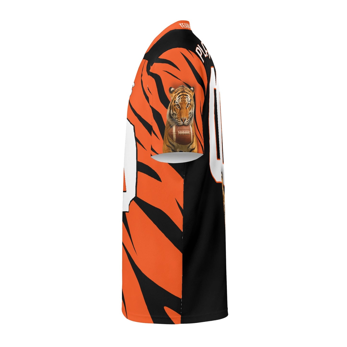 Orange/Black Bengal Tiger Gridiron Jersey – Personalized Name & Number – Pro-Look Finish