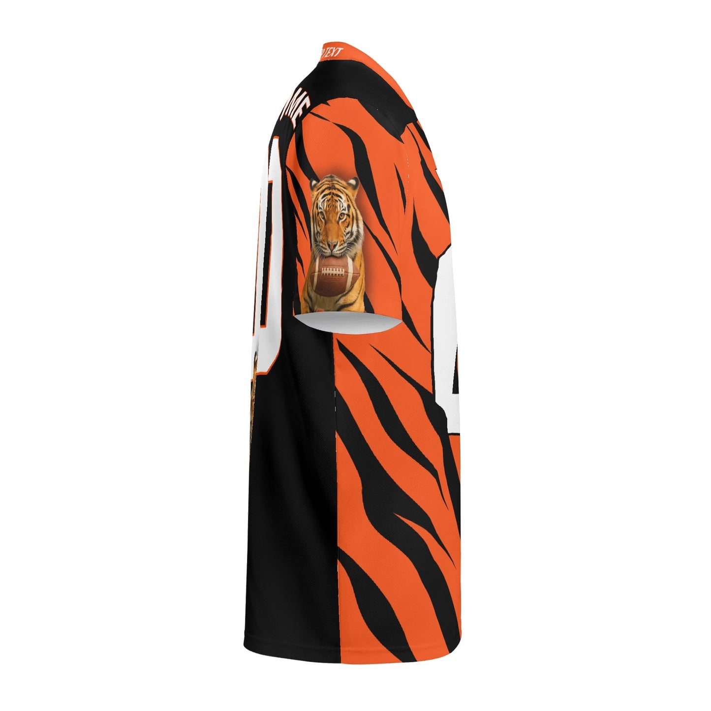 Orange/Black Bengal Tiger Gridiron Jersey – Personalized Name & Number – Pro-Look Finish