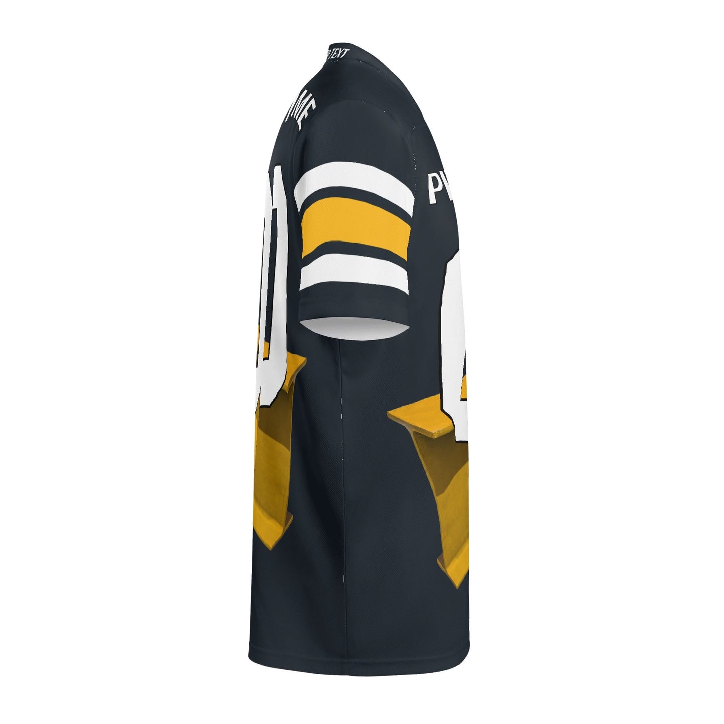 Pittsburgh Black-Gold Angled Steel Beam Jersey – Personalized Name & Number – Pro-Look Finish