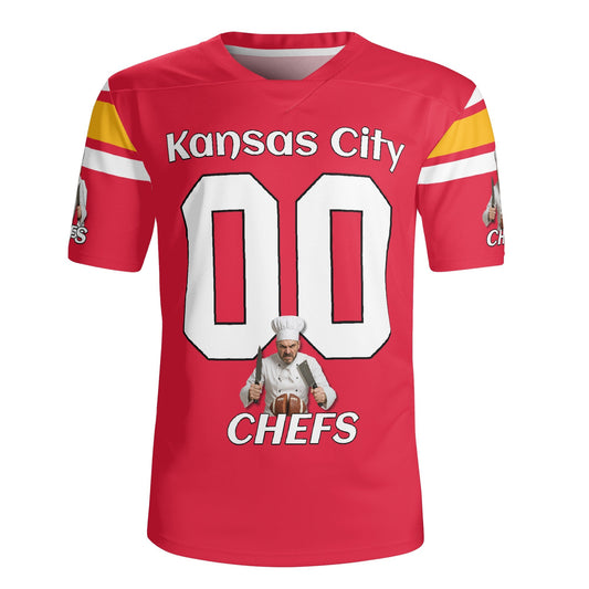 KC “Chefs” Parody Gridiron Jersey – Coach-Inspired, Personalized Name & Number (S–7XL)