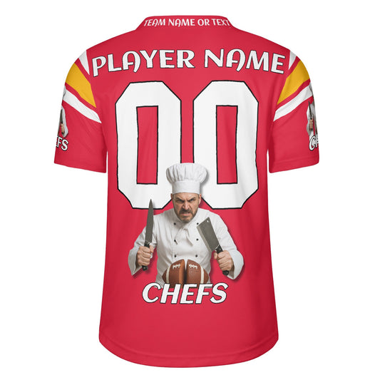 KC “Chefs” Parody Gridiron Jersey – Coach-Inspired, Personalized Name & Number (S–7XL)