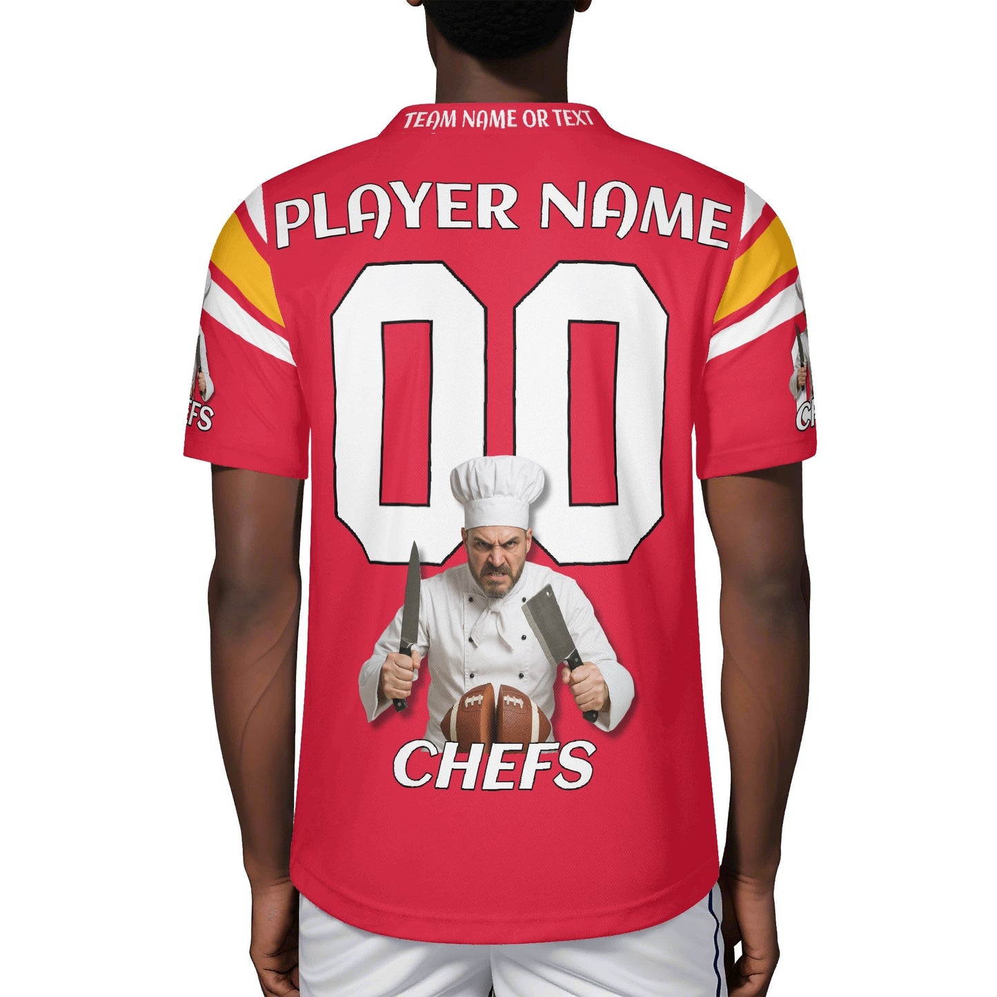 KC “Chefs” Parody Gridiron Jersey – Coach-Inspired, Personalized Name & Number (S–7XL)