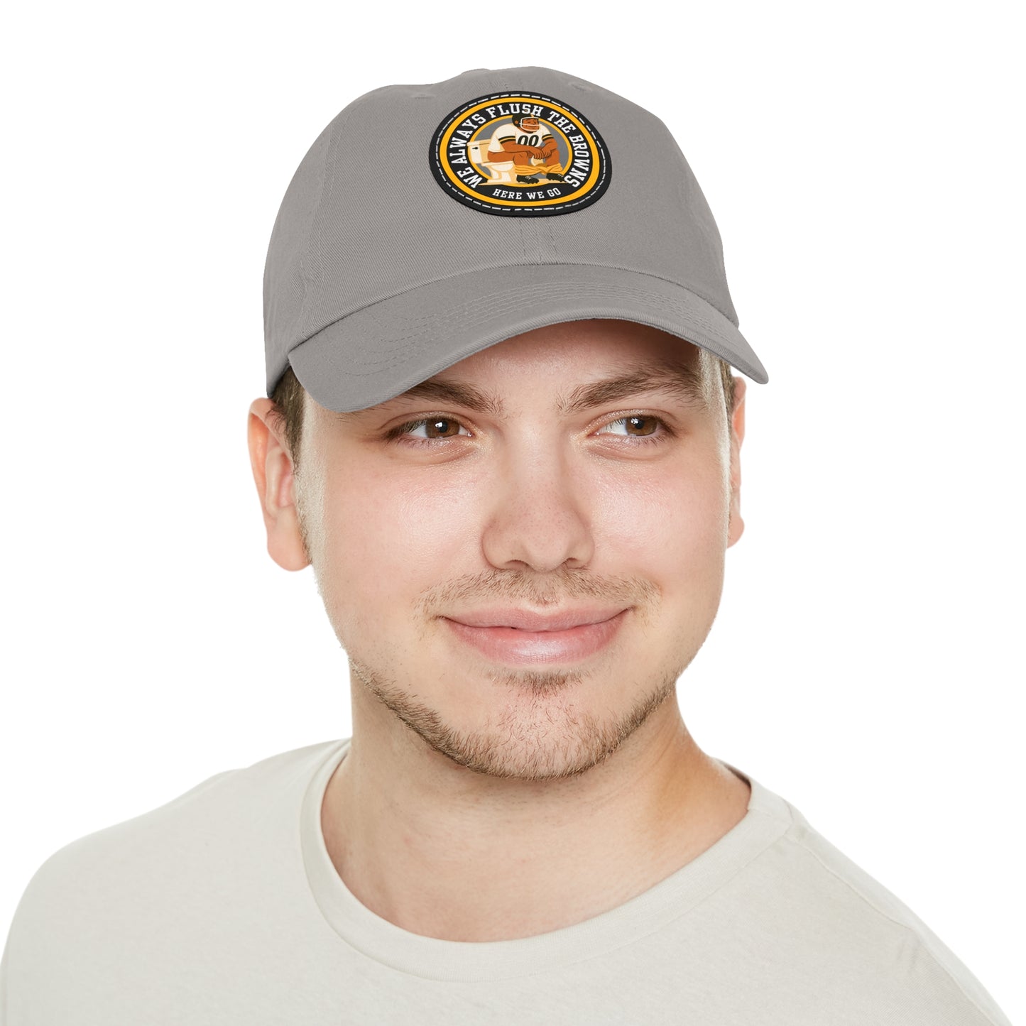 Humorous Dad Hat with Leather Patch, Casual Dad Cap, Gift for Dad, Fun Father's Day Accessory, Unique Outdoor Hat