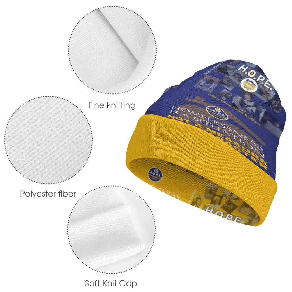 HOPE Full printed knitted hat