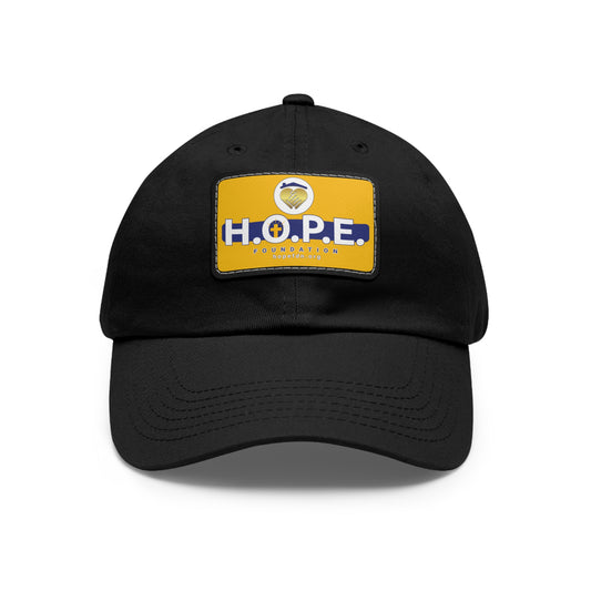 H.O.P.E. Foundation Dad Hat – Embroidered Patch Cap – Faith & Community Supporter Wear
