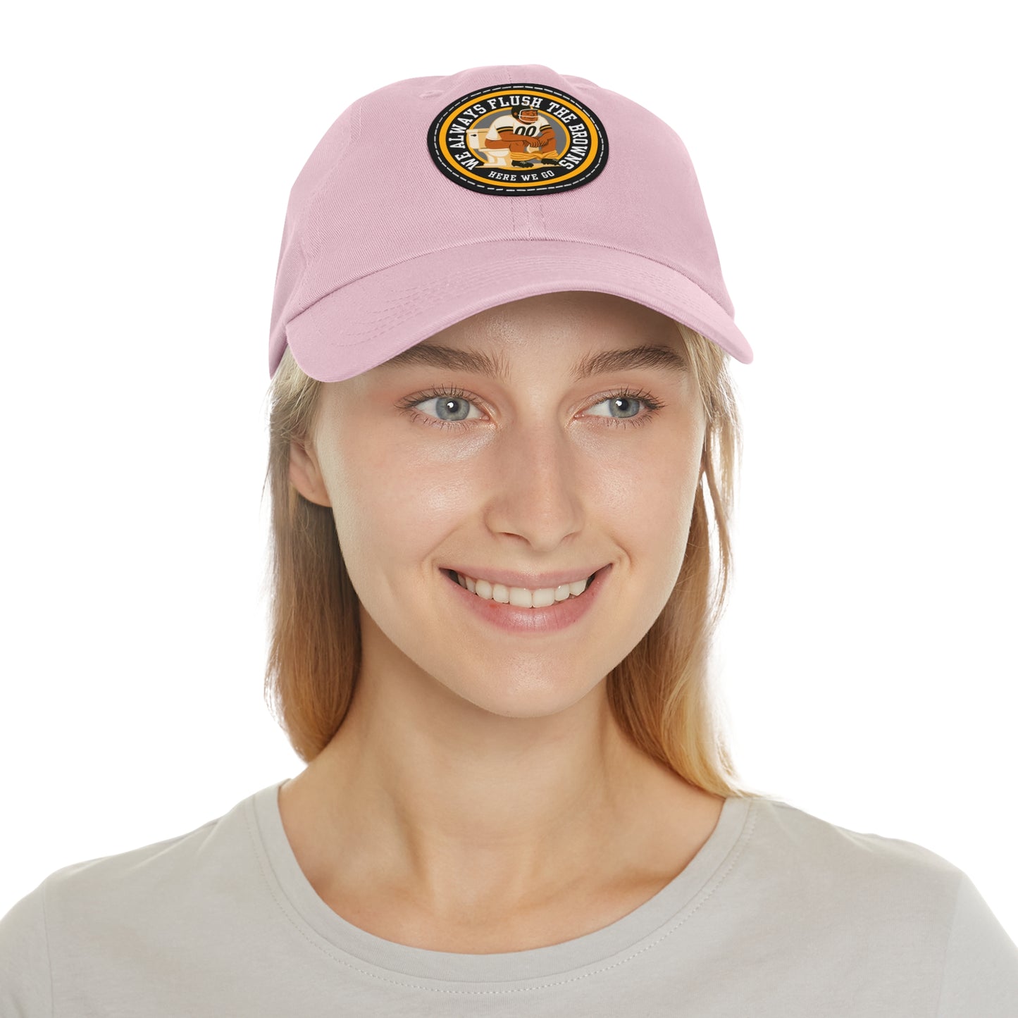 Humorous Dad Hat with Leather Patch, Casual Dad Cap, Gift for Dad, Fun Father's Day Accessory, Unique Outdoor Hat