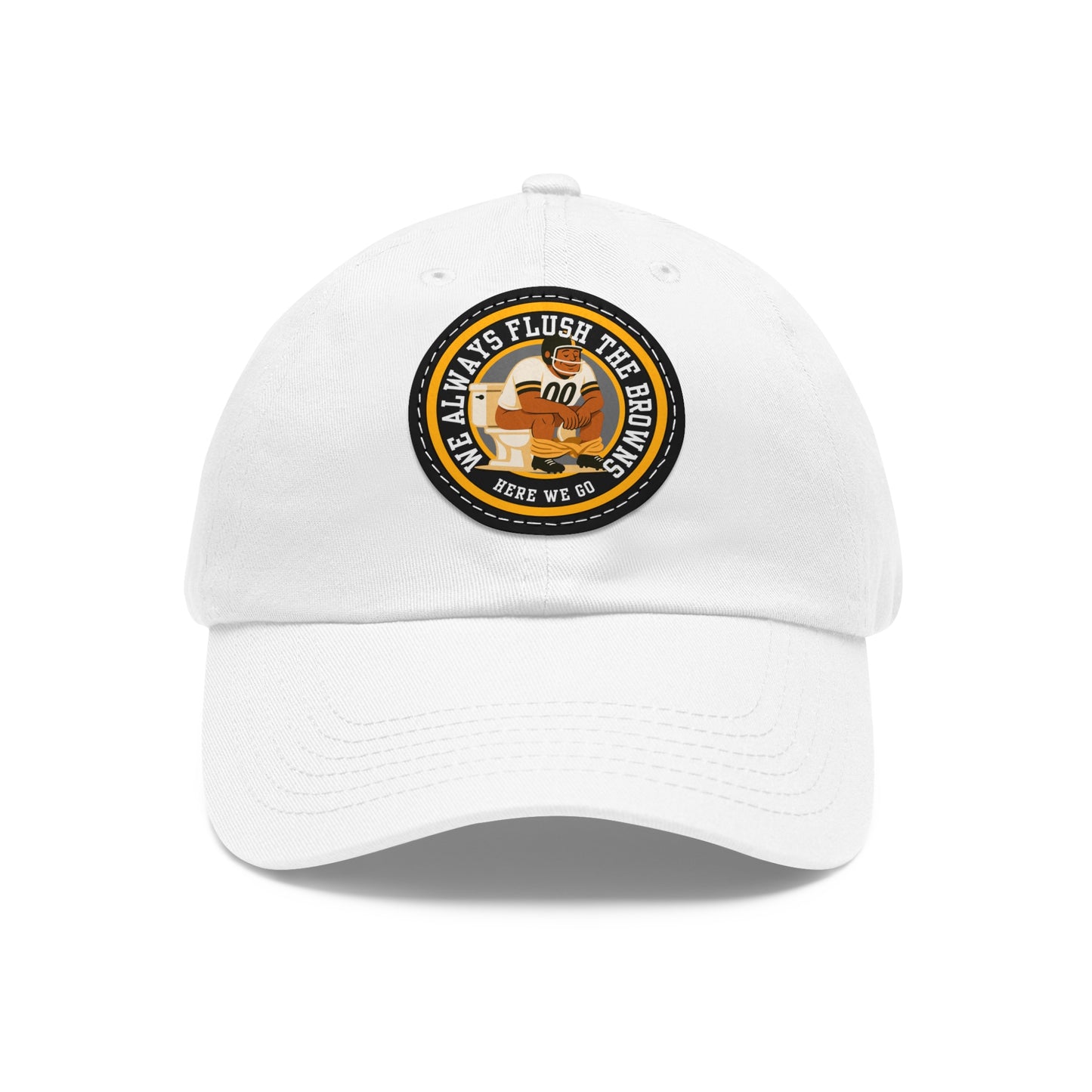 Humorous Dad Hat with Leather Patch, Casual Dad Cap, Gift for Dad, Fun Father's Day Accessory, Unique Outdoor Hat