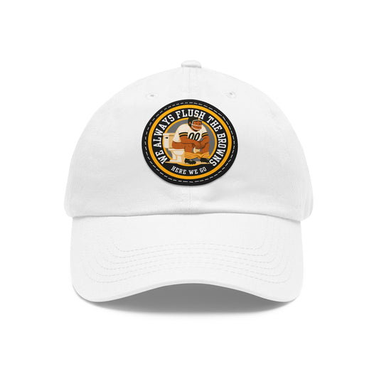 Humorous Dad Hat with Leather Patch, Casual Dad Cap, Gift for Dad, Fun Father's Day Accessory, Unique Outdoor Hat