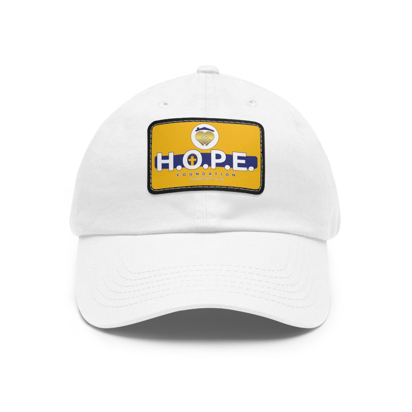 H.O.P.E. Foundation Dad Hat – Embroidered Patch Cap – Faith & Community Supporter Wear
